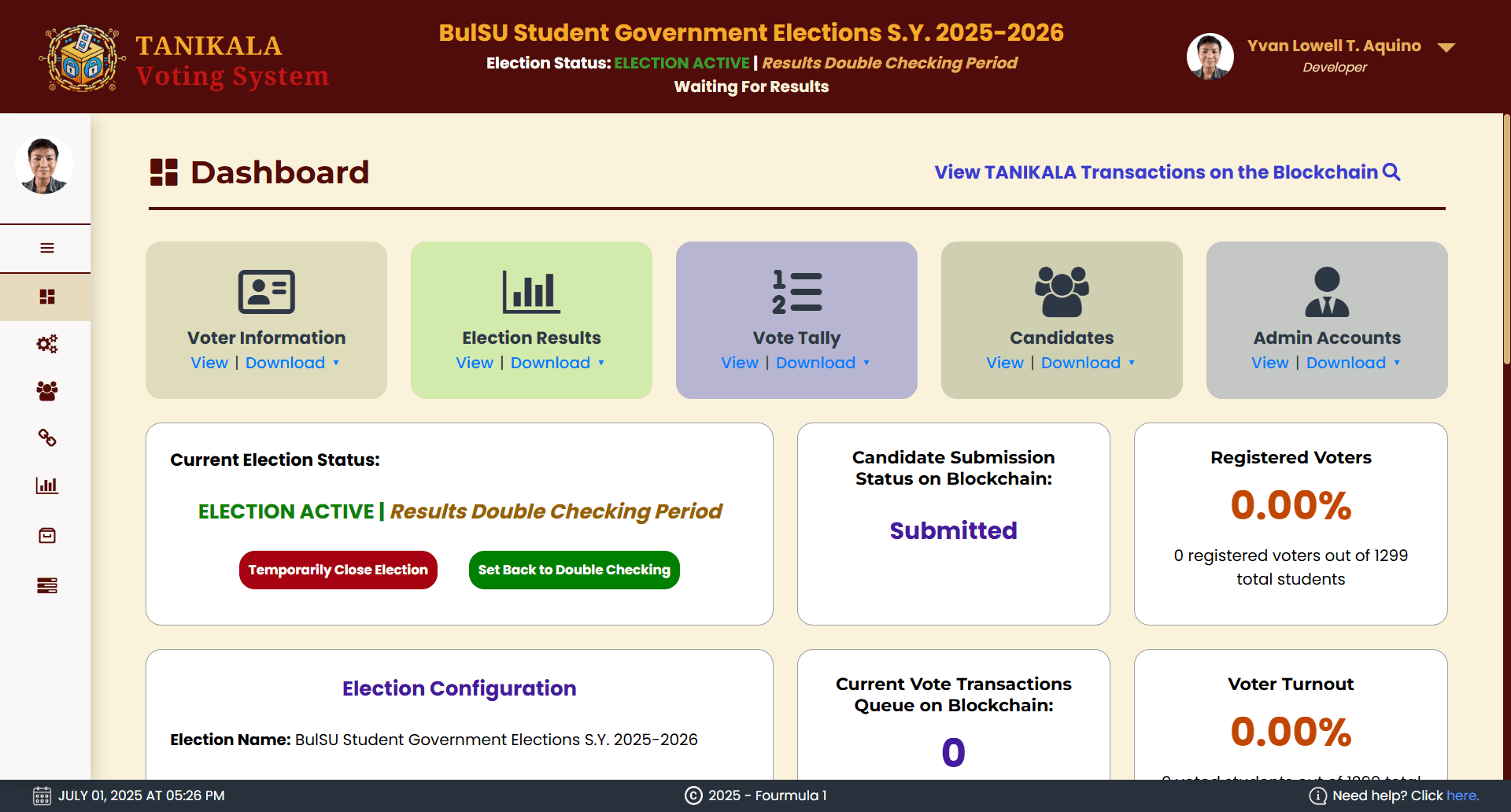 Tanikala Voting System